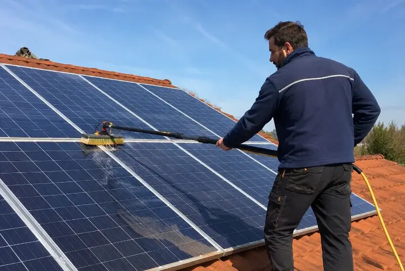 Nettoyage et entretien de panneaux solaires à Rabouillet
