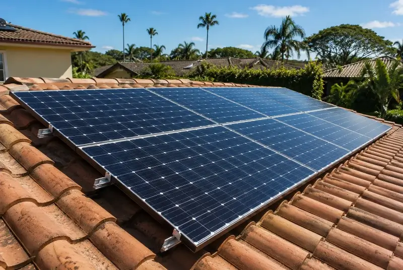 Installation de panneaux solaires à Rabouillet